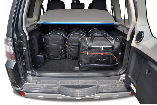 Kjust Reistassenset voor Mitsubishi Pajero 2000-2006 - Set van 5 Tassen met 3 Roltassen en 2 Sporttassen