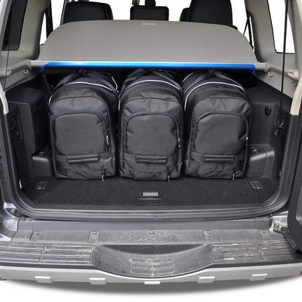 Kjust Reistassenset voor Mitsubishi Pajero 2000-2006 - Set van 5 Tassen met 3 Roltassen en 2 Vliegtuigtassen