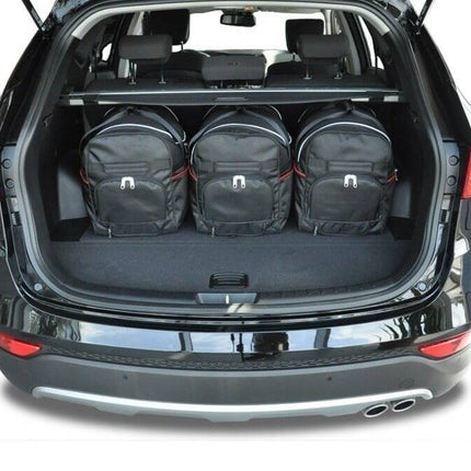 Kjust Reistassenset voor Hyundai Santa Fe 2012-2018 - Set van 5 Tassen met 3 Roltassen en 2 Sporttassen