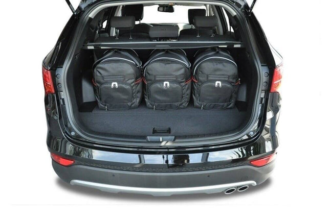 Kjust Reistassenset voor Hyundai Santa Fe 2012-2018 - Set van 5 Tassen met 3 Roltassen en 2 Sporttassen