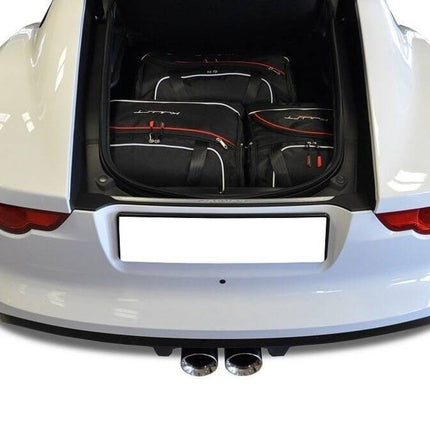 Kjust Reistassenset voor Jaguar F-Type coupe 2014-2024 - Set van 3 Tassen met 1 Sporttas en 2 Vliegtuigtassen