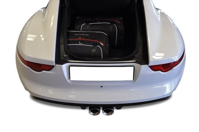 Kjust Reistassenset voor Jaguar F-Type coupe 2014-2024 - Set van 3 Tassen met 1 Sporttas en 2 Vliegtuigtassen