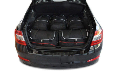 Kjust Reistassenset voor Skoda Octavia 5-deurs 2013-2020 - Set van 5 Tassen met 3 Roltassen en 2 Vliegtuigtassen