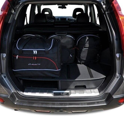 Kjust Reistassenset voor Nissan X-trail 2007-2014 - Set van 5 Tassen met 3 Roltassen en 2 Sporttassen