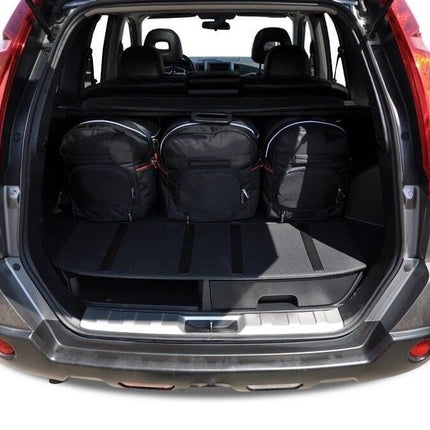 Kjust Reistassenset voor Nissan X-trail 2007-2014 - Set van 5 Tassen met 3 Roltassen en 2 Sporttassen