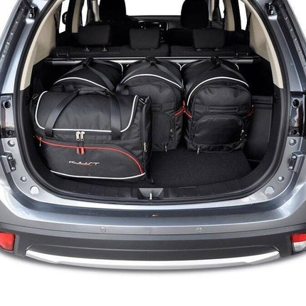 Kjust Reistassenset voor Mitsubishi Outlander 2013-2024 - Set van 5 Tassen met 3 Roltassen en 2 Vliegtuigtassen