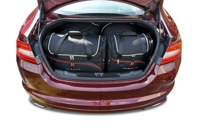 Kjust Reistassenset voor Jaguar XF 2008-2015 - Set van 4 Tassen met 2 Roltassen en 2 Vliegtuigtassen