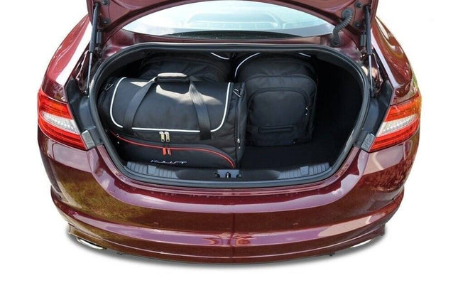 Kjust Reistassenset voor Jaguar XF 2008-2015 - Set van 4 Tassen met 2 Roltassen en 2 Vliegtuigtassen