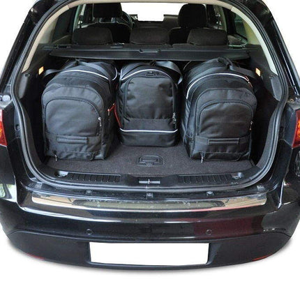 Kjust Reistassenset voor Fiat Croma 2005-2011 - Set van 4 Tassen met 2 Roltassen 1 Sporttas en 1 Vliegtuigtas