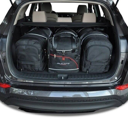 Kjust Reistassenset voor Hyundai Tucson 2015-2020 - Set van 4 Tassen met 2 Roltassen 1 Sporttas en 1 Vliegtuigtas