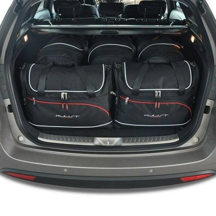 Kjust Reistassenset voor Hyundai i40 Tourer vanaf 2011 - Set van 5 Tassen met 3 Roltassen en 2 Vliegtuigtassen