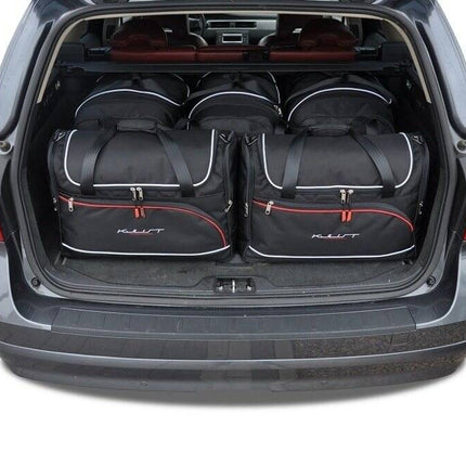 Kjust Reistassenset voor Volvo XC70 stationwagen 2007-2016 - Set van 5 Tassen met 3 Roltassen en 2 Vliegtuigtassen