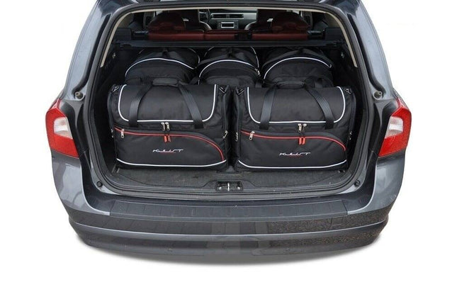 Kjust Reistassenset voor Volvo XC70 stationwagen 2007-2016 - Set van 5 Tassen met 3 Roltassen en 2 Vliegtuigtassen