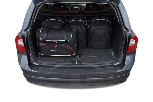 Kjust Reistassenset voor Volvo XC70 stationwagen 2007-2016 - Set van 5 Tassen met 3 Roltassen en 2 Vliegtuigtassen