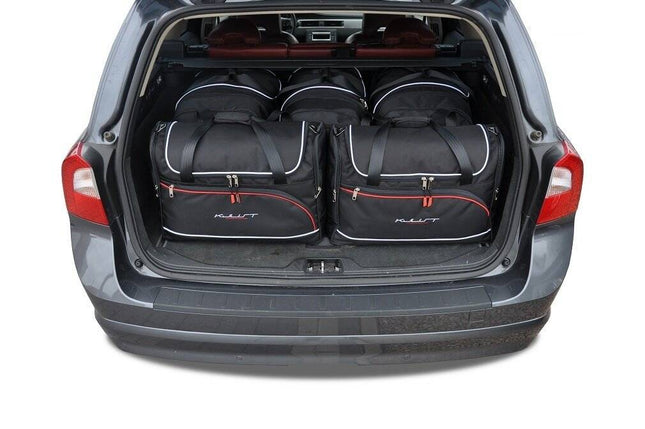 Kjust Reistassenset voor Volvo V70 stationwagen 2000-2007 - Set van 5 Tassen met 3 Roltassen en 2 Vliegtuigtassen