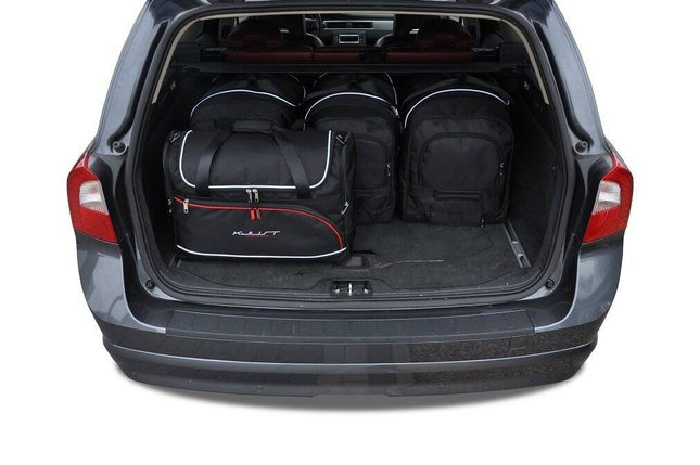 Kjust Reistassenset voor Volvo V70 stationwagen 2000-2007 - Set van 5 Tassen met 3 Roltassen en 2 Vliegtuigtassen