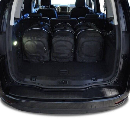 Kjust Reistassenset voor Ford Galaxy 2015-2018 - Set van 5 Tassen met 3 Roltassen en 2 Vliegtuigtassen