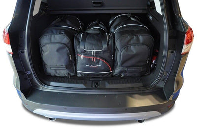 Kjust Reistassenset voor Ford Kuga 2013-2017 - Set van 4 Tassen met 2 Roltassen en 2 Vliegtuigtassen