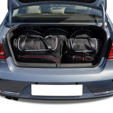 Kjust Reistassenset voor Volkswagen Passat Sedan 2011-2014 - Set van 5 Tassen met 3 Roltassen en 2 Vliegtuigtassen