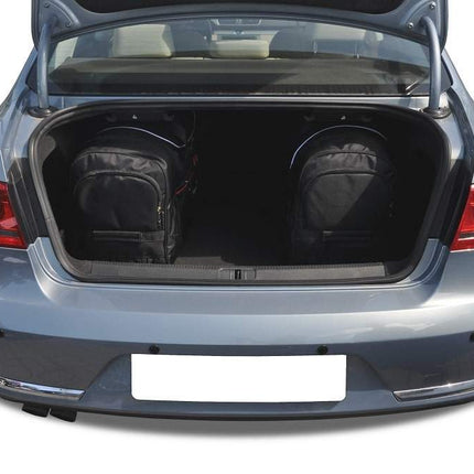 Kjust Reistassenset voor Volkswagen Passat Sedan 2011-2014 - Set van 5 Tassen met 3 Roltassen en 2 Vliegtuigtassen