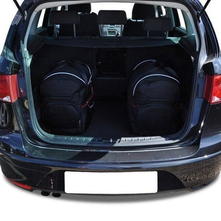 Kjust Reistassenset voor Seat Altea XL 2007-2015 - Set van 5 Tassen met 3 Roltassen en 2 Vliegtuigtassen