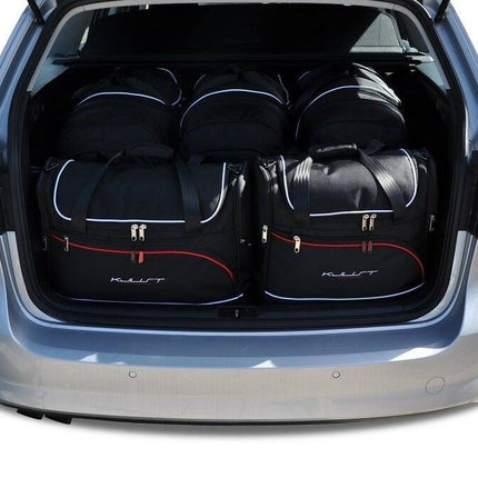 Kjust Reistassenset voor Volkswagen Passat Variant 2011-2014 - Set van 5 Tassen met 3 Roltassen en 2 Vliegtuigtassen