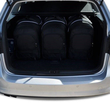 Kjust Reistassenset voor Volkswagen Passat Variant 2011-2014 - Set van 5 Tassen met 3 Roltassen en 2 Vliegtuigtassen