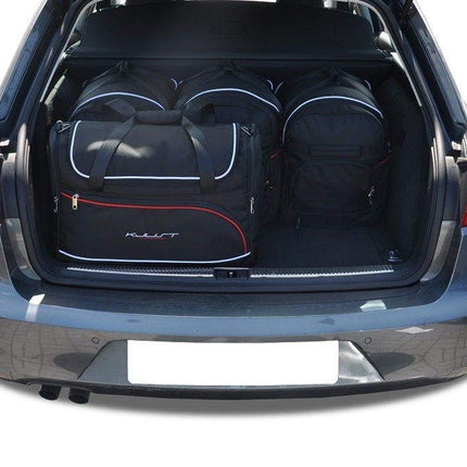 Kjust Reistassenset voor Seat Exeo ST stationwagen 2009-2013 - Set van 5 Tassen met 3 Roltassen en 2 Vliegtuigtassen