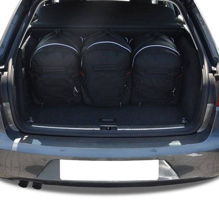 Kjust Reistassenset voor Seat Exeo ST stationwagen 2009-2013 - Set van 5 Tassen met 3 Roltassen en 2 Vliegtuigtassen