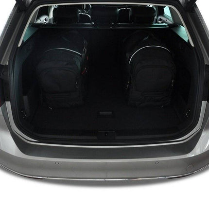 Kjust Reistassenset voor Volkswagen Passat Variant 2014-2024 - Set van 5 Tassen met 3 Roltassen en 2 Vliegtuigtassen