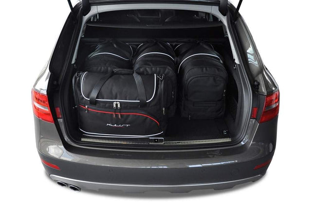 Kjust Reistassenset voor Audi A4 Avant 2008-2015 - Set van 5 Tassen met 3 Roltassen en 2 Vliegtuigtassen