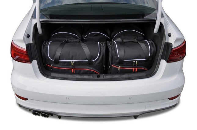 Kjust Reistassenset voor Audi A3 Sedan 2013-2020 - Set van 5 Tassen met 2 Roltassen en 3 Vliegtuigtassen