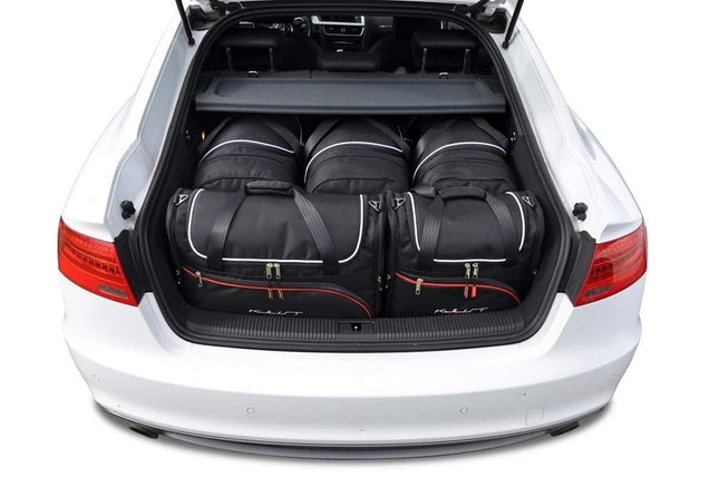 Kjust Reistassenset voor Audi A5 Sportback 2009-2017 - Set van 5 Tassen met 3 Roltassen en 2 Vliegtuigtassen