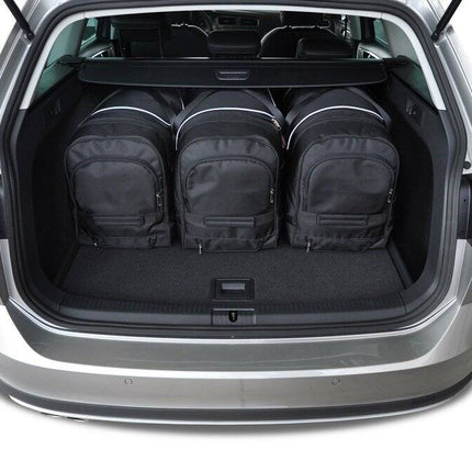 Kjust Reistassenset voor Volkswagen Golf stationwagen 2013-2020 - Set van 5 Tassen met 3 Roltassen en 2 Vliegtuigtassen