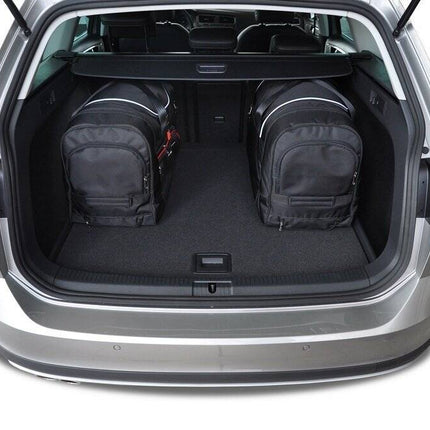 Kjust Reistassenset voor Volkswagen Golf stationwagen 2013-2020 - Set van 5 Tassen met 3 Roltassen en 2 Vliegtuigtassen