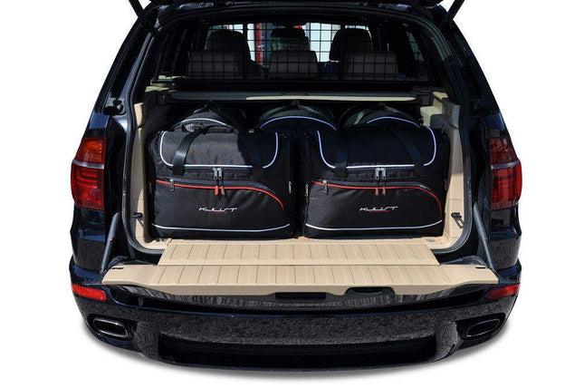Kjust Reistassenset voor BMW X5 2007-2013 - Set van 5 Tassen met 3 Roltassen en 2 Vliegtuigtassen