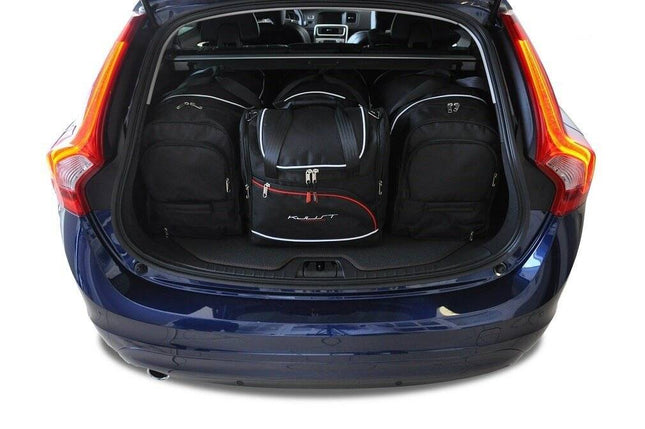 Kjust Reistassenset voor Volvo V60 Cross Country 2015-2018 - Set van 4 Tassen met 3 Roltassen en 1 Vliegtuigtas