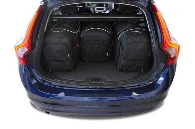 Kjust Reistassenset voor Volvo V60 Cross Country 2015-2018 - Set van 4 Tassen met 3 Roltassen en 1 Vliegtuigtas