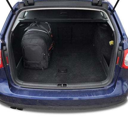 Kjust Reistassenset voor Volkswagen Passat Variant 2005-2011 - Set van 5 Tassen met 3 Roltassen en 2 Vliegtuigtassen