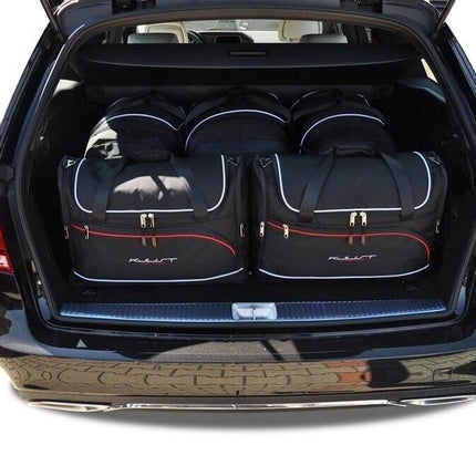 Kjust Reistassenset voor Mercedes Benz E-Klasse coupe 2009-2017 - Set van 5 Tassen met 3 Roltassen en 2 Vliegtuigtassen