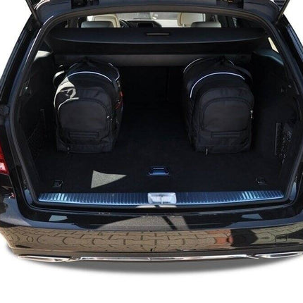 Kjust Reistassenset voor Mercedes Benz E-Klasse coupe 2009-2017 - Set van 5 Tassen met 3 Roltassen en 2 Vliegtuigtassen