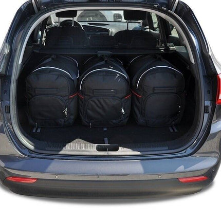Kjust Reistassenset voor Kia Ceed Sportswagon 2012-2018 - Set van 5 Tassen met 3 Roltassen en 2 Vliegtuigtassen