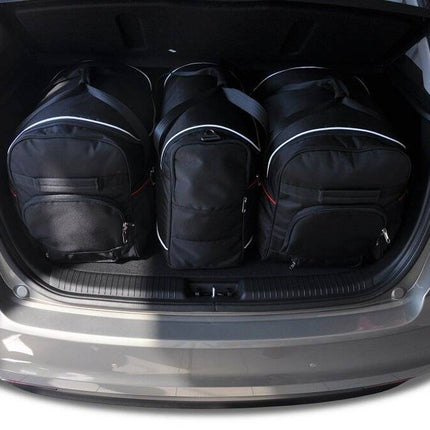 Kjust Reistassenset voor Kia Venga 5-deurs vanaf 2010 - Set van 3 Tassen met 2 Roltassen en 1 Vliegtuigtas