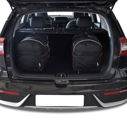 Kjust Reistassenset voor Kia Niro 5-deurs 2016-2022 - Set van 3 Tassen met 2 Roltassen en 1 Sporttas