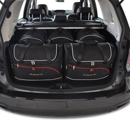 Kjust Reistassenset voor Subaru Forester 2013-2019 - Set van 5 Tassen met 3 Roltassen en 2 Vliegtuigtassen