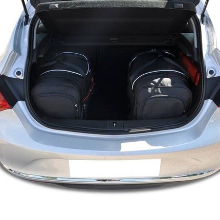 Kjust Reistassenset voor Opel Astra 5-deurs 2009-2015 - Set van 4 Tassen met 2 Roltassen 1 Sporttas en 1 Vliegtuigtas