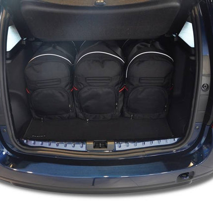 Kjust Reistassenset voor Dacia Duster 2010-2014 - Set van 5 Tassen met 3 Roltassen en 2 Vliegtuigtassen