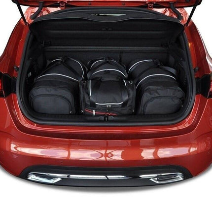 Kjust Reistassenset voor Citroen DS4 5-deurs 2010-2015 - Set van 4 Tassen met 2 Roltassen 1 Sporttas en 1 Vliegtuigtas