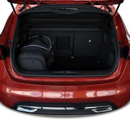 Kjust Reistassenset voor Citroen DS4 5-deurs 2010-2015 - Set van 4 Tassen met 2 Roltassen 1 Sporttas en 1 Vliegtuigtas