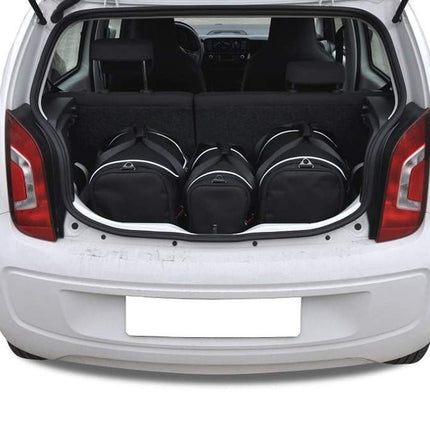 Kjust Reistassenset voor Volkswagen Up! 3-deurs 2011-2020 - Set van 3 Tassen met 2 Sporttassen en 1 Vliegtuigtas